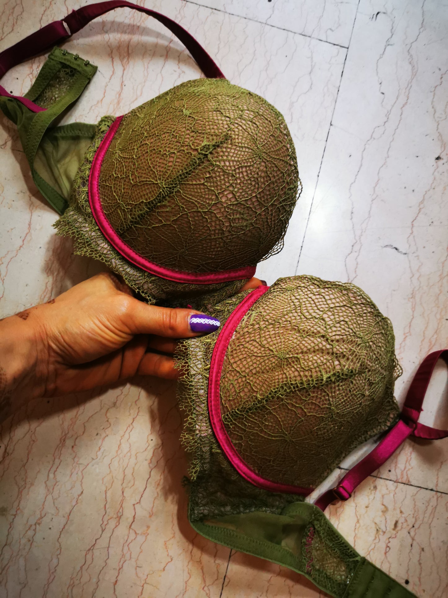 Sexy Bra usatissimo super sexy Green Purple