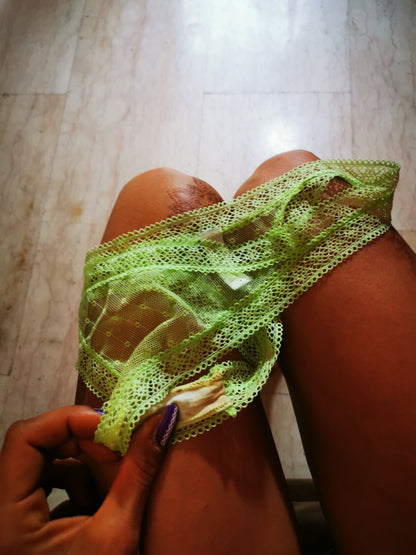 Perizomino romantic green