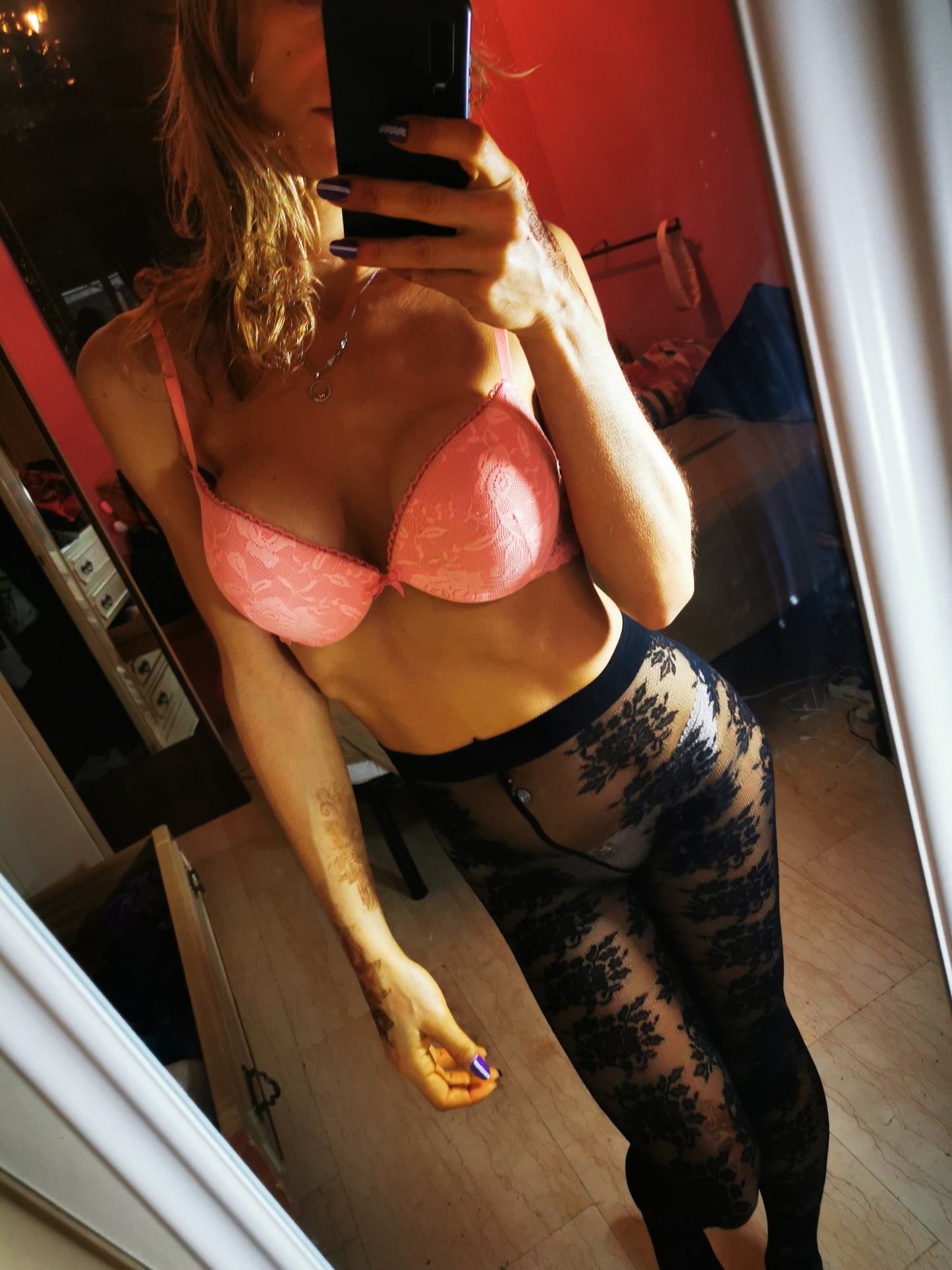 Reggiseno pizzo Pink Rose