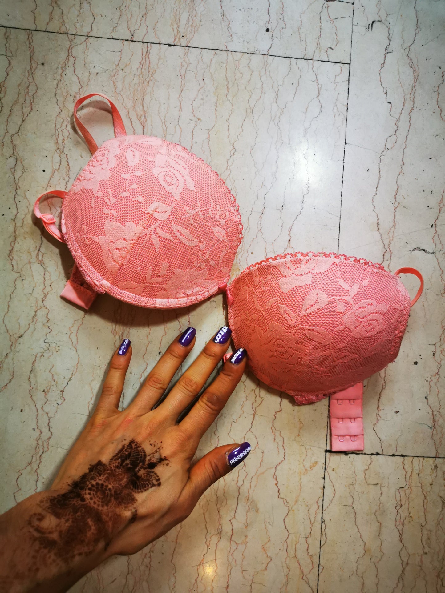 Reggiseno pizzo Pink Rose