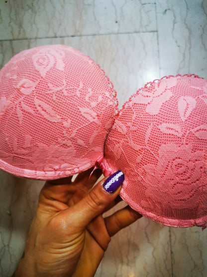 Reggiseno pizzo Pink Rose